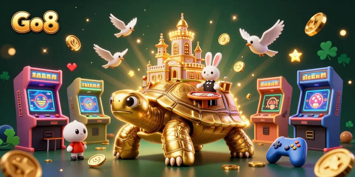 Experience thrilling wins at GO8 with a giant tortoise casino and vibrant game elements