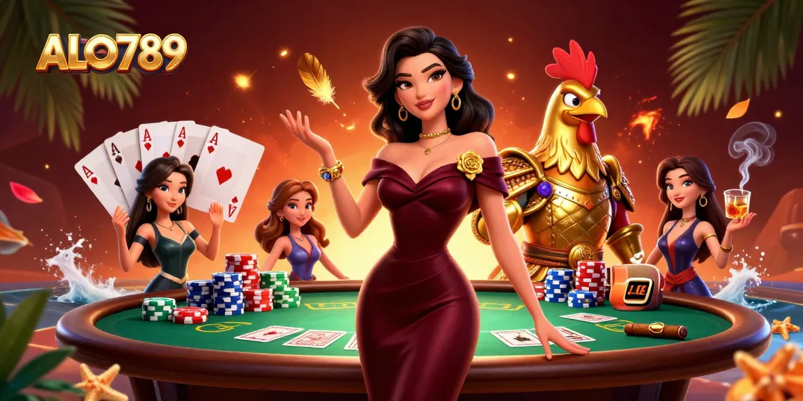Engage in thrilling games at ALO789 with glamorous characters and dramatic poker action.