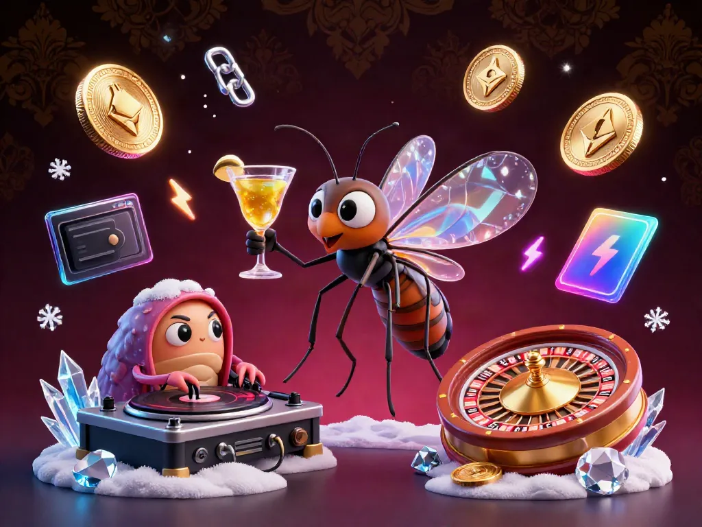 Experience the thrill at 11win with a lively casino scene featuring a unique mascot and dynamic gaming elements.
