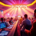 SUNWIN online betting experience showcasing vibrant casino games and enthusiastic players