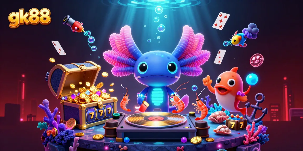 Gk88 lập kỷ lục với Axolotl DJ và dàn nhân vật ngộ nghĩnh trong thế giới casino